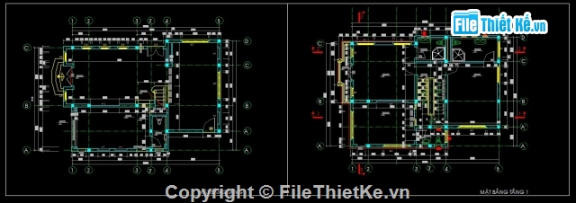 bản vẽ biệt thự 3 tầng 8x11.3m,bản vẽ biệt thự 8x11.3m,bản vẽ biệt thự 3 tầng đẹp